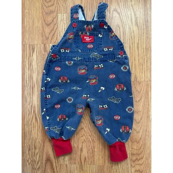 Vintage Oshkosh baby b’gosh race car theme overalls - Picture 1 of 6
